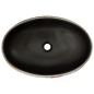 vidaXL Lavabo da Appoggio Multicolore Ovale 59x40x15 cm Ceramica
