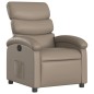 vidaXL Poltrona Reclinabile Cappuccino in Similpelle