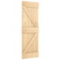 vidaXL Porta Scorrevole con Set Hardware 70x210 cm Legno Massello Pino vidaXL Porta Scorrevole con Set Hardware 70x210 cm Legno Massello Pino