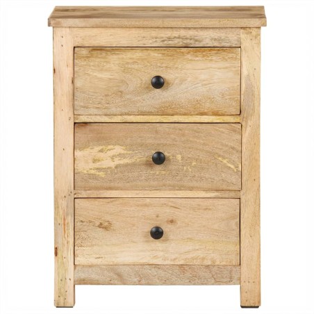 vidaXL Comodino 45x35x60 cm in Legno Massello di Mango
