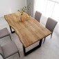 vidaXL Tavolo da Pranzo 180x90x76 cm in Legno Massello di Acacia
