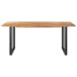 vidaXL Tavolo da Pranzo 180x90x76 cm in Legno Massello di Acacia