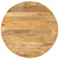 vidaXL Tavolo da Pranzo Ø110x78cm in Legno Massello di Mango e Acciaio vidaXL Tavolo da Pranzo Ø110x78cm in Legno Massello di Mango e Acciaio