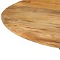 vidaXL Tavolo da Pranzo Ø110x78cm in Legno Massello di Mango e Acciaio vidaXL Tavolo da Pranzo Ø110x78cm in Legno Massello di Mango e Acciaio
