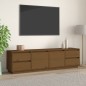 Mobile Porta TV Miele 176x37x47,5 cm in Legno Massello di Pino Mobile Porta TV Miele 176x37x47,5 cm in Legno Massello di Pino