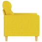 vidaXL Poltrona Giallo Chiaro 60 cm in Tessuto vidaXL Poltrona Giallo Chiaro 60 cm in Tessuto