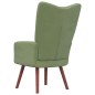vidaXL Sedia Relax Verde Chiaro in Velluto vidaXL Sedia Relax Verde Chiaro in Velluto