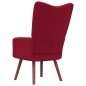 vidaXL Sedia Relax Rosso Vino in Velluto vidaXL Sedia Relax Rosso Vino in Velluto