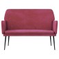 Panca Rosso Vino 108x79x79 cm in Velluto Panca Rosso Vino 108x79x79 cm in Velluto