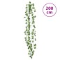 vidaXL Ghirlande di Edera Artificiale 12 pz Verde 200cm vidaXL Ghirlande di Edera Artificiale 12 pz Verde 200cm