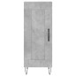 vidaXL Credenza Grigio Cemento 34,5x34x180 cm in Legno Multistrato vidaXL Credenza Grigio Cemento 34,5x34x180 cm in Legno Multistrato