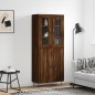 vidaXL Credenza Rovere Marrone 69,5x34x180 cm in Legno Multistrato vidaXL Credenza Rovere Marrone 69,5x34x180 cm in Legno Multistrato