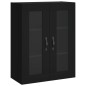 vidaXL Credenza Nera 69,5x34x180 cm in Legno Multistrato vidaXL Credenza Nera 69,5x34x180 cm in Legno Multistrato