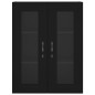 vidaXL Credenza Nera 69,5x34x180 cm in Legno Multistrato vidaXL Credenza Nera 69,5x34x180 cm in Legno Multistrato