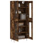 vidaXL Credenza Rovere Fumo 69,5x34x180 cm in Legno Multistrato vidaXL Credenza Rovere Fumo 69,5x34x180 cm in Legno Multistrato