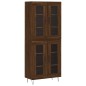vidaXL Credenza Rovere Marrone 69,5x34x180 cm in Legno Multistrato vidaXL Credenza Rovere Marrone 69,5x34x180 cm in Legno Multistrato