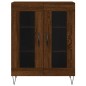 vidaXL Credenza Rovere Marrone 69,5x34x180 cm in Legno Multistrato vidaXL Credenza Rovere Marrone 69,5x34x180 cm in Legno Multistrato
