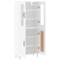 vidaXL Credenza Bianco Lucido 69,5x34x180 cm in Legno Multistrato vidaXL Credenza Bianco Lucido 69,5x34x180 cm in Legno Multistrato