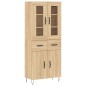 vidaXL Credenza Rovere Sonoma 69,5x34x180 cm in Legno Multistrato vidaXL Credenza Rovere Sonoma 69,5x34x180 cm in Legno Multistrato