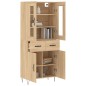 vidaXL Credenza Rovere Sonoma 69,5x34x180 cm in Legno Multistrato vidaXL Credenza Rovere Sonoma 69,5x34x180 cm in Legno Multistrato