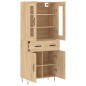 vidaXL Credenza Rovere Sonoma 69,5x34x180 cm in Legno Multistrato vidaXL Credenza Rovere Sonoma 69,5x34x180 cm in Legno Multistrato