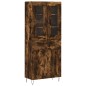 vidaXL Credenza Rovere Fumo 69,5x34x180 cm in Legno Multistrato vidaXL Credenza Rovere Fumo 69,5x34x180 cm in Legno Multistrato