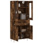 vidaXL Credenza Rovere Fumo 69,5x34x180 cm in Legno Multistrato vidaXL Credenza Rovere Fumo 69,5x34x180 cm in Legno Multistrato