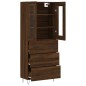 vidaXL Credenza Rovere Marrone 69,5x34x180 cm in Legno Multistrato vidaXL Credenza Rovere Marrone 69,5x34x180 cm in Legno Multistrato