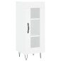 vidaXL Credenza Bianca 34,5x34x180 cm in Legno Multistrato vidaXL Credenza Bianca 34,5x34x180 cm in Legno Multistrato