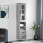 vidaXL Credenza Grigio Sonoma 34,5x34x180 cm in Legno Multistrato vidaXL Credenza Grigio Sonoma 34,5x34x180 cm in Legno Multistrato