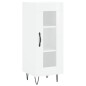 vidaXL Credenza 34,5x34x180 cm in Legno Multistrato Bianco Lucido vidaXL Credenza 34,5x34x180 cm in Legno Multistrato Bianco Lucido