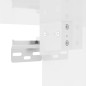 vidaXL Credenza 34,5x34x180 cm in Legno Multistrato Bianco Lucido vidaXL Credenza 34,5x34x180 cm in Legno Multistrato Bianco Lucido