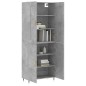 vidaXL Credenza Grigio Cemento 69,5x34x180 cm in Legno Multistrato vidaXL Credenza Grigio Cemento 69,5x34x180 cm in Legno Multistrato