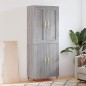vidaXL Credenza Grigio Sonoma 69,5x34x180 cm in Legno Multistrato vidaXL Credenza Grigio Sonoma 69,5x34x180 cm in Legno Multistrato