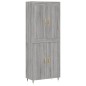 vidaXL Credenza Grigio Sonoma 69,5x34x180 cm in Legno Multistrato vidaXL Credenza Grigio Sonoma 69,5x34x180 cm in Legno Multistrato