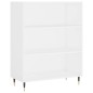 vidaXL Credenza Bianca 69,5x34x180 cm in Legno Multistrato vidaXL Credenza Bianca 69,5x34x180 cm in Legno Multistrato
