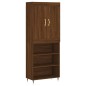 vidaXL Credenza Rovere Marrone 69,5x34x180 cm in Legno Multistrato vidaXL Credenza Rovere Marrone 69,5x34x180 cm in Legno Multistrato