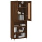 vidaXL Credenza Rovere Marrone 69,5x34x180 cm in Legno Multistrato vidaXL Credenza Rovere Marrone 69,5x34x180 cm in Legno Multistrato