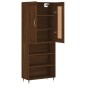 vidaXL Credenza Rovere Marrone 69,5x34x180 cm in Legno Multistrato vidaXL Credenza Rovere Marrone 69,5x34x180 cm in Legno Multistrato