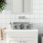 vidaXL Lavabo Appoggio Multicolore Rettangolare 46x35,5x13 cm Ceramica