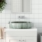 vidaXL Lavabo da Appoggio Verde Ovale 59x40x15 cm Ceramica vidaXL Lavabo da Appoggio Verde Ovale 59x40x15 cm Ceramica