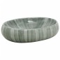 vidaXL Lavabo da Appoggio Verde Ovale 59x40x15 cm Ceramica vidaXL Lavabo da Appoggio Verde Ovale 59x40x15 cm Ceramica