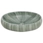 vidaXL Lavabo da Appoggio Verde Ovale 59x40x15 cm Ceramica vidaXL Lavabo da Appoggio Verde Ovale 59x40x15 cm Ceramica