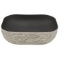 vidaXL Lavabo Appoggio Grigio Nero Rettangolare 48x37,5x13,5 Ceramica vidaXL Lavabo Appoggio Grigio Nero Rettangolare 48x37,5x13,5 Ceramica