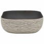 vidaXL Lavabo Appoggio Grigio Nero Rettangolare 48x37,5x13,5 Ceramica vidaXL Lavabo Appoggio Grigio Nero Rettangolare 48x37,5x13,5 Ceramica