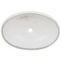 vidaXL Lavabo da Appoggio Bianco Ovale 59x40x15 cm Ceramica vidaXL Lavabo da Appoggio Bianco Ovale 59x40x15 cm Ceramica