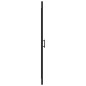 Parete Doccia 81x195cm in Vetro Temperato Semi Smerigliato Nero
