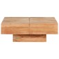 Tavolino da Caffè 80x80x28 cm in Legno Massello di Acacia Tavolino da Caffè 80x80x28 cm in Legno Massello di Acacia