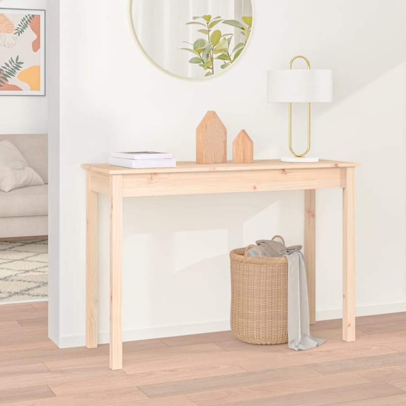 Tavolo Consolle 110x40x75 cm in Legno Massello di Pino Tavolo Consolle 110x40x75 cm in Legno Massello di Pino