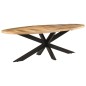 Tavolo da Pranzo 240x100x75cm in Legno Massello di Mango Grezzo Tavolo da Pranzo 240x100x75cm in Legno Massello di Mango Grezzo